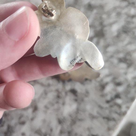 Golden Hills turqouise cluster earings - Picture 2 of 3